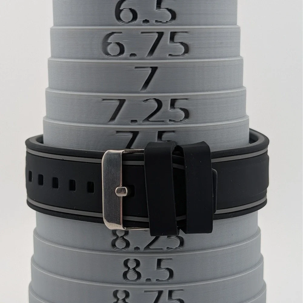 Nixon The Lodown Digital Tide Watch Blue 41mm Surf Aftermarket Rubber Strap